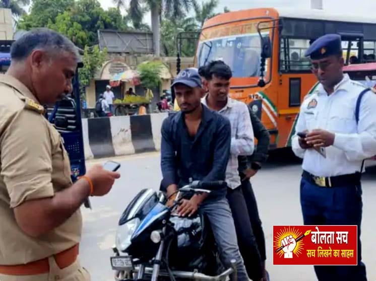 देवरिया में ट्रैफिक