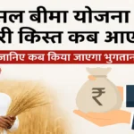 फसल बीमा योजना की दूसरी किस्त कब मिलेगी किसानों को ?