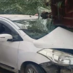 बेकाबू कार कंबाइन से टकराई, दो सगे भाई गंभीर, गोरखपुर मेडिकल कॉलेज में भर्ती