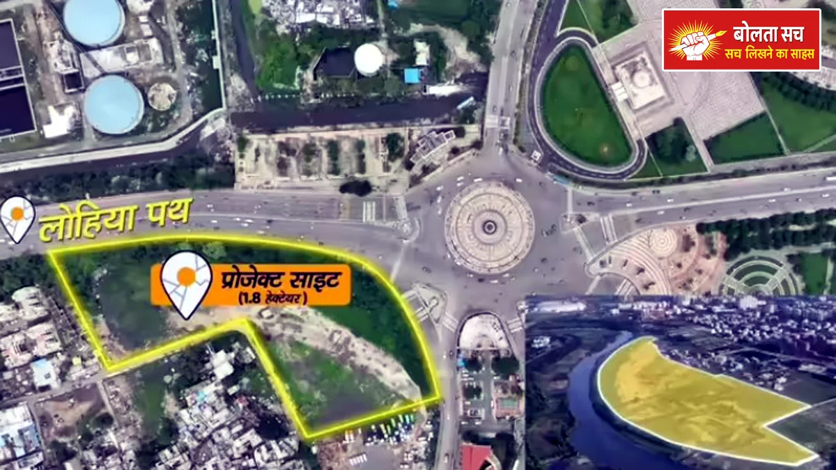 At a prime location in Lucknow