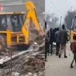 योगी सरकार की सख्ती, लखनऊ के निरालानगर में रेलवे भूमि पर बसे अवैध अतिक्रमण पर चला बुलडोजर