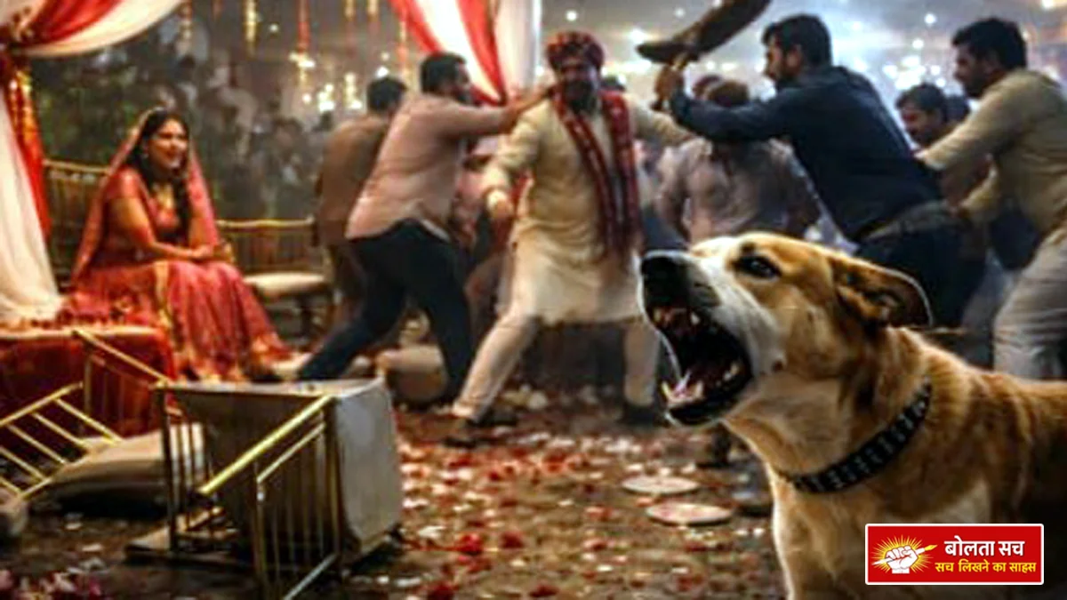 Pets at wedding ceremony in Fatehpur