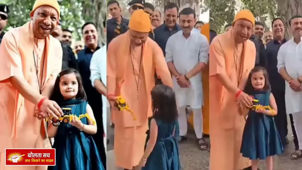 4 year old girl in Gorakhnath temple