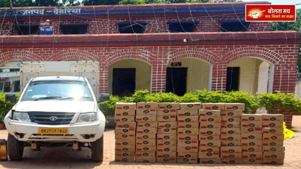 Illegal vehicles going to Bihar in Deoria