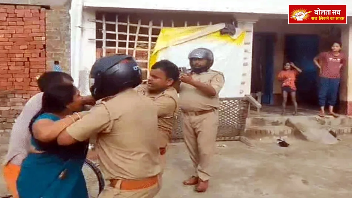 Clash between police and villagers in Kushinagar